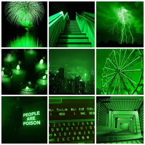 Green Aesthetic Collage Wallpapers Wallpaper Cave