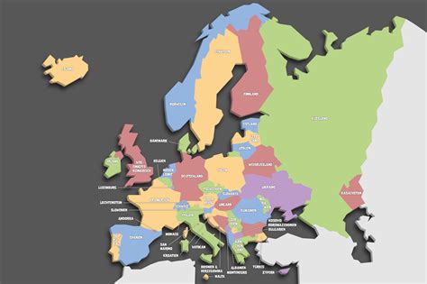 L Nder Europas Europakarte Zum Ausdrucken Pdf Politische Europa Karte