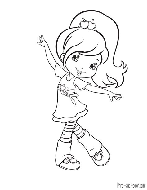 Strawberry Shortcake Coloring Pages Print And