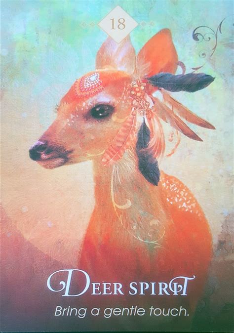 Deer Spirit Animal Spirit Cards Spirit Animal Totem Animal Spirit