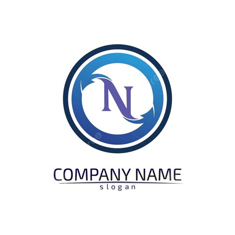 Vector Logo Design Template With Nfont And Nletters Vector Brand Ray