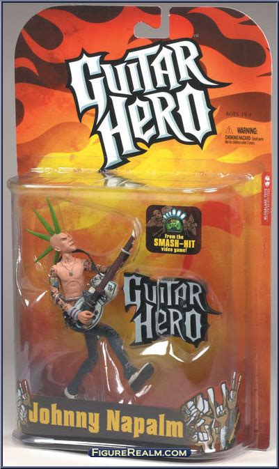 Johnny Napalm Green Mohawk Guitar Hero Basic Series Mcfarlane Action Figure