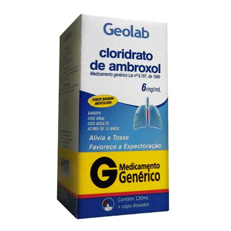 Cloridrato De Ambroxol Mg Ml Xarope Adulto Geolab Gen Rico Gtin