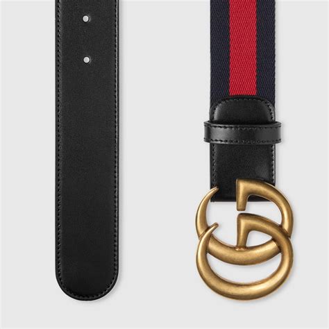 Nylon Web Belt With Double G Buckle Gucci Mens Casual 409416h17wt8632