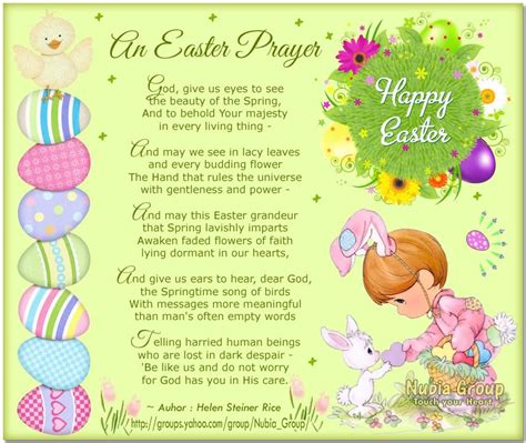 Easter Poems And Prayers The Nubiagroup Morning Cards Are For