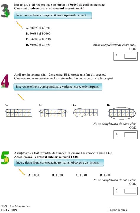 Clasa A4a Exercitii Matematica Clasa 4