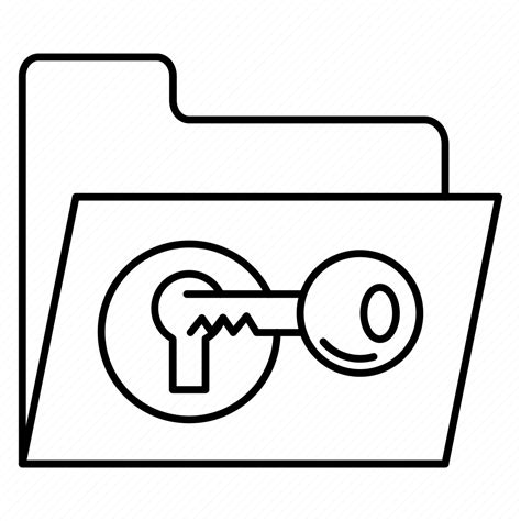 Document Files Folder Key Lock Icon Download On Iconfinder
