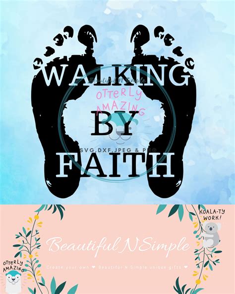 Walking By Faith, Footprints, Walk with God, Inspirati - BeautifulNSimple