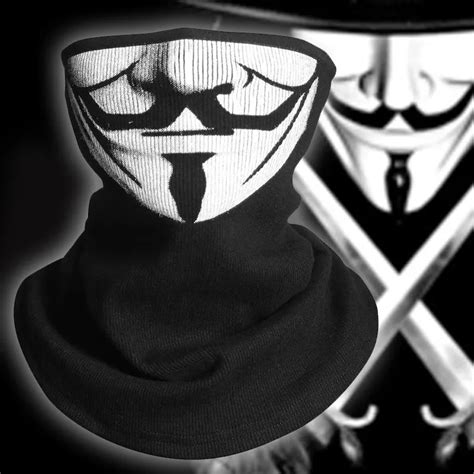 New V For Vendetta Half Face Balaclava Mask Cosplay Face Hood Halloween