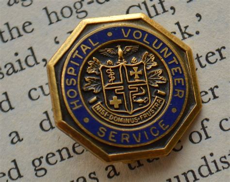 Vintage Hospital Volunteer Service Award Recognition Lapel Jacket