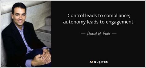 What we are seeing now is customers shifting their attention from security products. Daniel H. Pink quote: Control leads to compliance; autonomy leads to engagement.