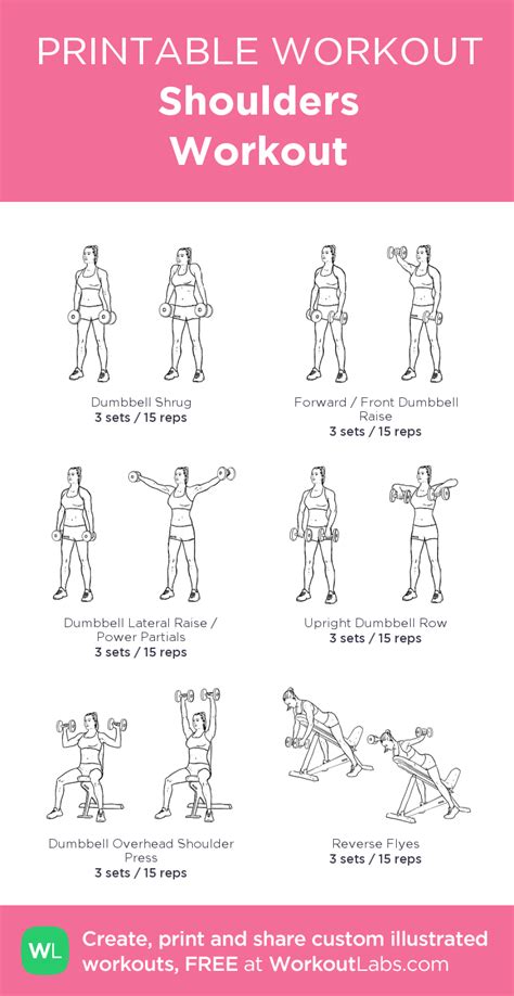 Shoulders Workout Shoulder Workout Workout Plan Gym Gym Workout