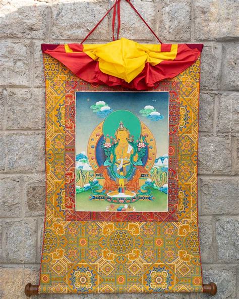 Maitreya Tibetan Thangka Painting Buddhist And Traditional Art