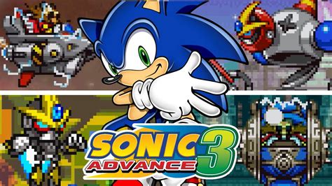 Sonic Advance 3 All Bosses As Sonic Youtube