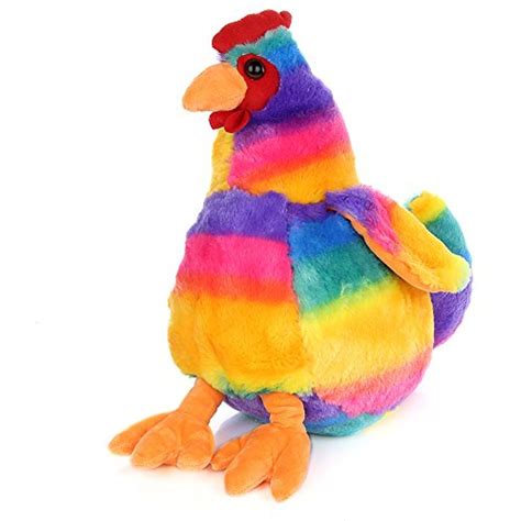 Toysharing Colorful Chicken Plush Stuffed Animal Hen Toy 98 Click