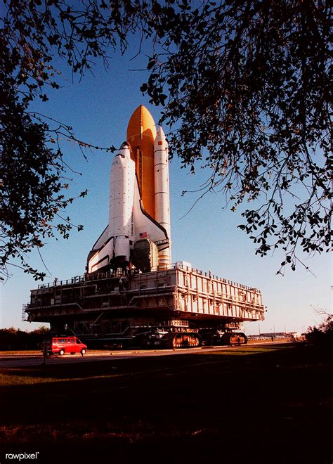 Space Shuttle Endeavour During The Shuttles Rollout To Launch Pad