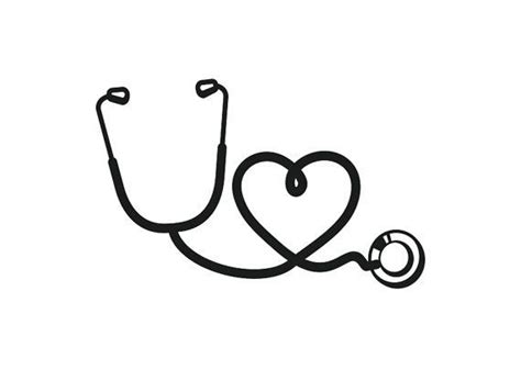 Stethoscope With Heart Tatuajes De Enfermería Llaveros En Acrilico