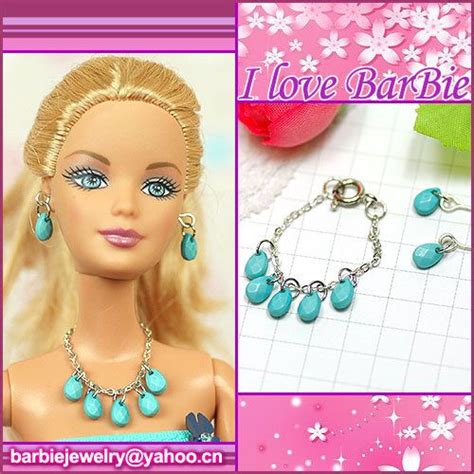Barbie Doll Jewelry Set Barbie Necklace And Earring In 2023 Doll