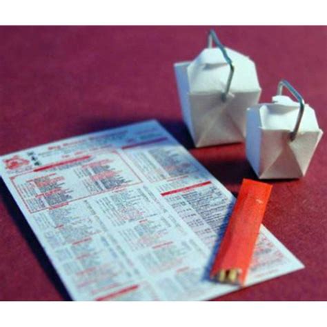 Our restaurant is known for its variety in taste and high quality. Dolls House Chinese Take Out Away Carton Menu & Chopsticks ...