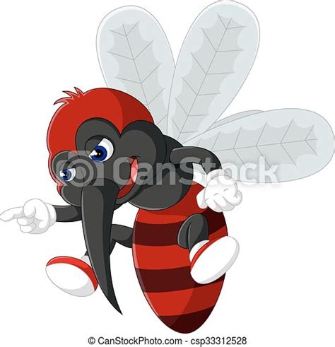 Illustration Of Angry Mosquito Cartoon Canstock