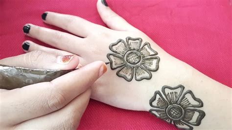 You can add layers or create a doddle around the same too! Simple Floral Mehndi 1 | Aamadmi