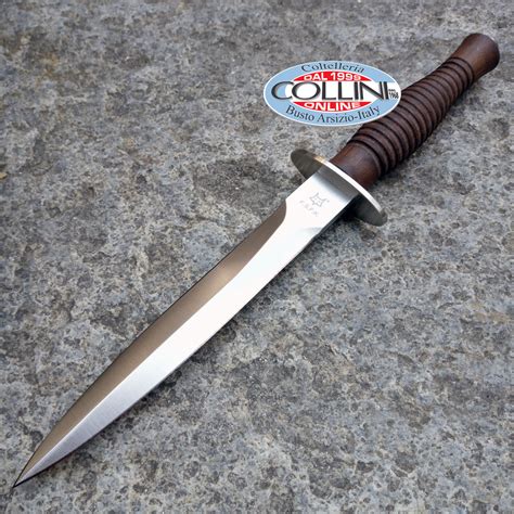 Fox Fairbairn Sykes Fighting Knife Satin Walnut Fx 593 Knife