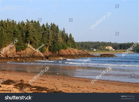 Scenic View Of New River Beach In New Brunswick Canada