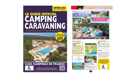 Guide Officiel Camping Caravaning Guides Campingfrance