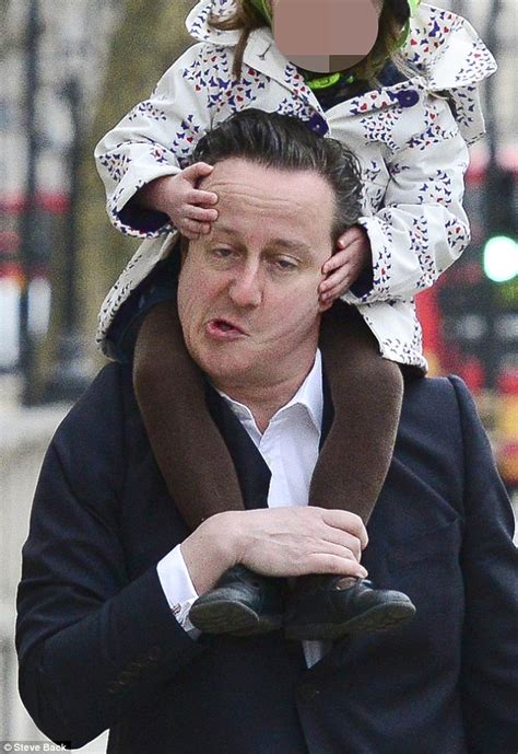 David Cameron Carries Daughter Florence To Nursery Before Rushing Back