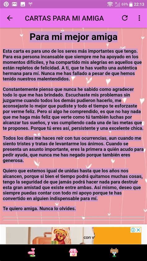 Carta Para Mi Mejor Amiga Amigos A Distancia Mejores Amigos A