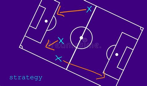 Team Achievements And Goals Strategy Soccer Training Stock