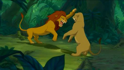 Lion King Simba And Nala Fight