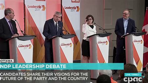 Candidates Closing Statements Federal Ndp Leadership Debate In Ottawa