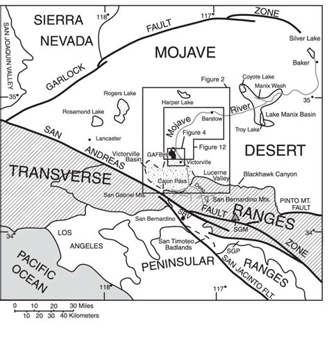 Index Map Showing Location Of Mojave River Drainage Basin Victorville