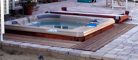 New Tub Installing In Ground Portable Hot Tubs And Spas Pool And Spa