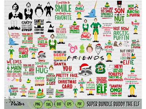 Buddy The Elf Svg Bundle Christmas Bundle Svg Files For Cricut Svg