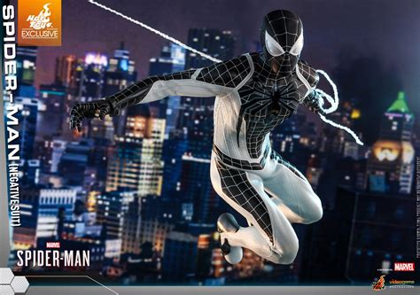 Marvels Spider Man Ps4 Negative Suit Figure By Hot Toys The