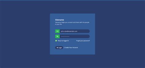 Simple Responsive Login Page