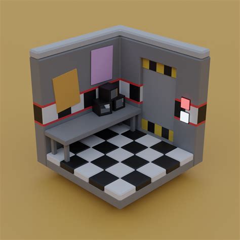 Simplistic Fnaf 1 Office Made With Blender Office Model By Me R