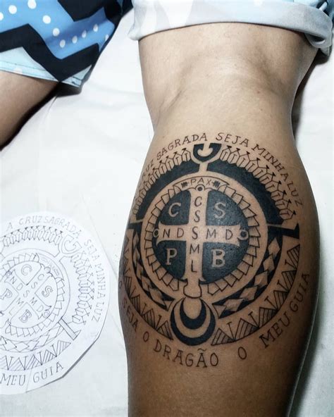Perfeita Tatuagem De S O Bento Tattoo Designs Protection Tattoo Maori Tattoo