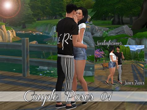 Couple Poses 01 By Siciliaforever At Sims Fans Sims 4 Updates