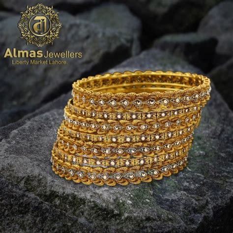 Gold Bangles Design 024 Almas Jewellers Jewelry And Gems Store In