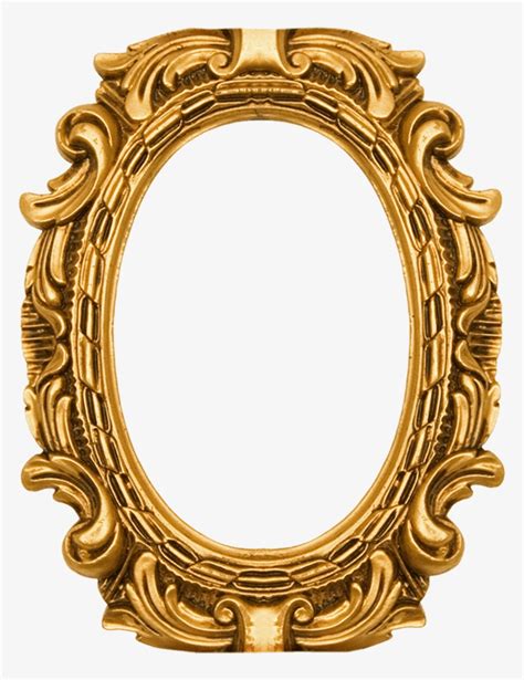 Round Ornate Gold Frame Royal Frame Design Png Free Transparent PNG