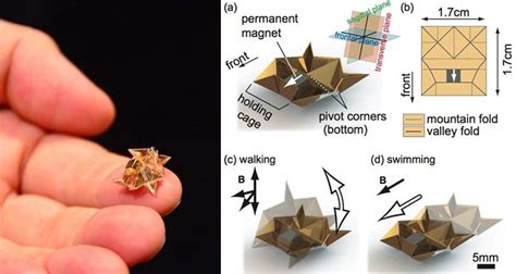 This Amazing Mini Origami Robot Walks Self Folds Swims And More