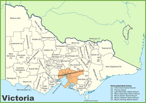 Map Of Victoria Australia