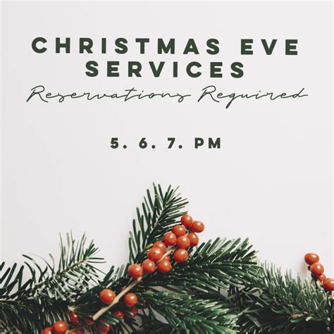 Christmas Eve Services Hillside Community Church