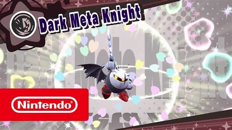 Contenido Descargable De Kirby Star Allies Meta Knight Oscuro