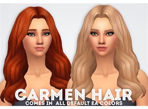 Carmen Hair Ivo Sims Sims Hair Sims 4 Sims