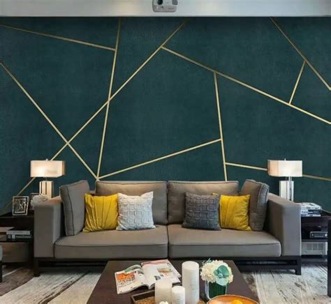 32 Creative Geometric Wall Paint To Lift Up Your Room Decor