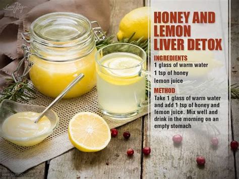 Lemon Water With Honey Liver Detox Liver Detox Recipes Detox Drinks